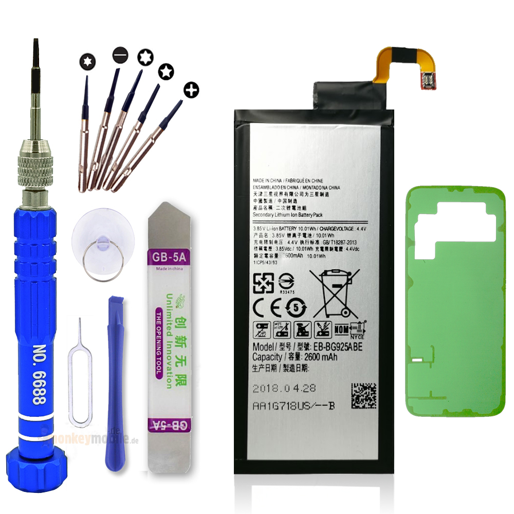 Ersatz Akku 2600mah Fur Original Samsung S6 Edge Batterie Werkzeug Kleber Deckel Ebay